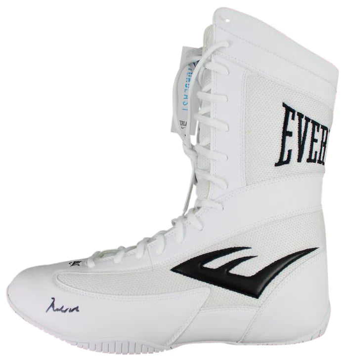 Muhammad Ali Signed Everlast Boxing Shoe with PSA COA
